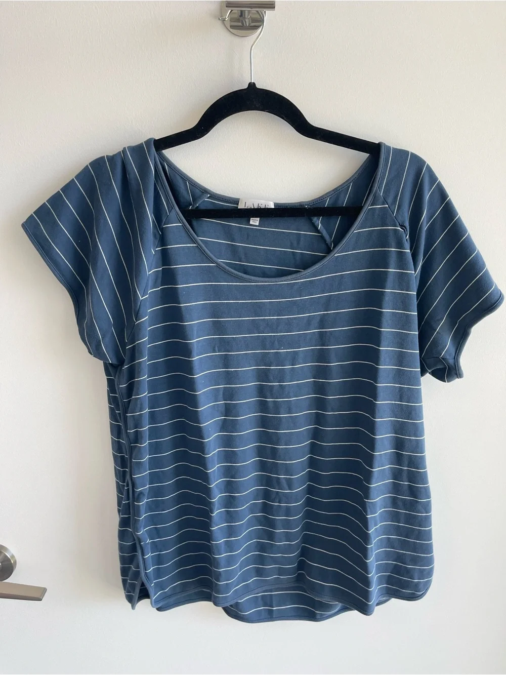 LAKE Blue Striped Pajama Matching Set